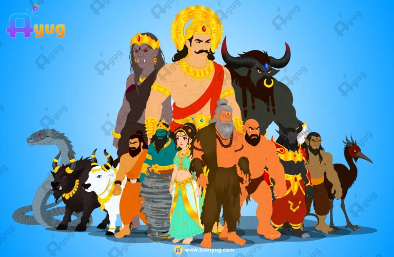 Krishna Series Asura Mega Pack (13 Characters) – Fully Rigged (.fla)