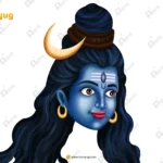 Lord Shiva Head – Mahadev / Adiyogi Character (Available in Animated .FLA & Static .PSD)