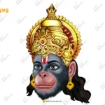 Lord Hanuman Head – Bajrangbali Vanara God (Available in Animated .FLA & Static .PSD)