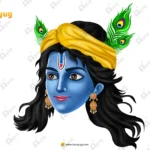 Cowherd Krishna Head (Yellow Turban) – Vrindavan Govinda Character (Available in Animated .FLA & Static .PSD)