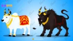 Vatsasur Bull Form & Royal White Bull – Demon vs Divine Animal Rig Pack - Image 2