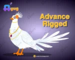 Rich White Bird / Royal Pigeon Character – Fully Animated for Adobe Animate CC (Kabootar Rani) - Image 8