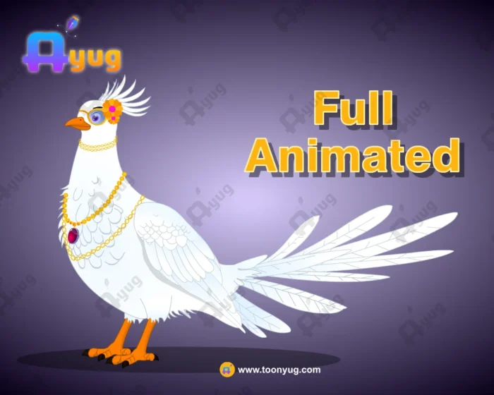 Rich White Bird / Royal Pigeon Character – Fully Animated for Adobe ...