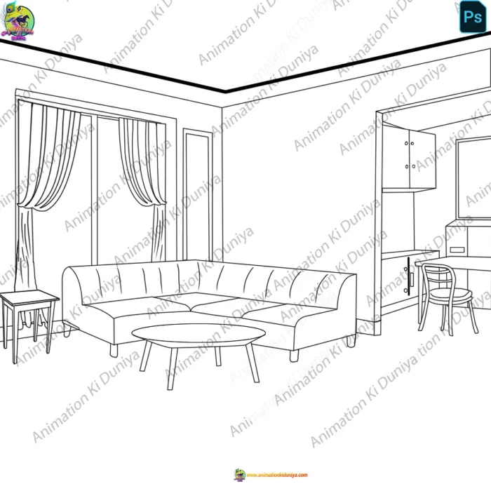 Professional 2D Interior Backgrounds for Cartoon Videos (9 Fully ...