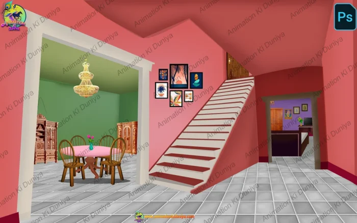 Professional 2D Interior Backgrounds for Cartoon Videos (9 Fully ...