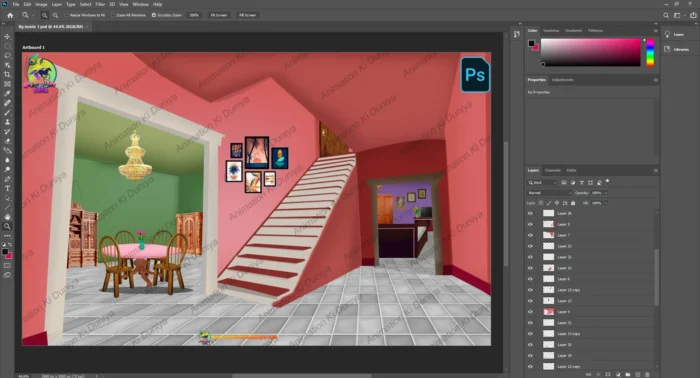 Professional 2D Interior Backgrounds for Cartoon Videos (9 Fully ...