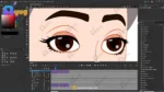 Charu (Floral Gopi) – Fully Rigged Girl with Rose Hairstyle for Adobe Animate - Image 4