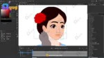 Charu (Floral Gopi) – Fully Rigged Girl with Rose Hairstyle for Adobe Animate - Image 5
