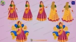 Indian Bride (Dulhan) 2D Animated Character Rig for Adobe Animate