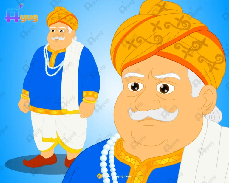 Fatty Seth (Rich Merchant / Sahukar) – Fully Rigged Character for Adobe Animate