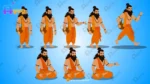 Fit Rishi Muni (Warrior Sage) – Muscular Saint with Kamandal & Rudraksha - Image 2