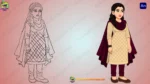 Indian Girl in Traditional Salwar Suit - 2D Character - Image 2