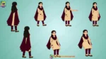 Indian Girl in Traditional Salwar Suit - 2D Character