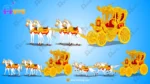 Royal Golden Chariot (Rath) & 2 Horses Pack – Fully Rigged Animation Set - Image 2