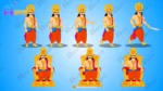 Royal Indian King & Queen Character Set – 4 Rigged Royals for Adobe Animate CC (Mythology Kit) - Image 6
