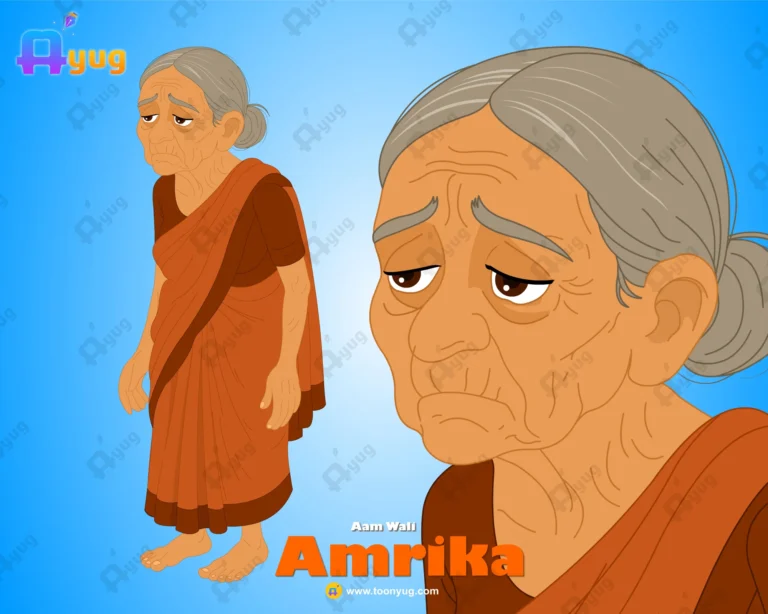 Amrika (Aam Wali) – Old Fruit Seller Woman for Adobe Animate