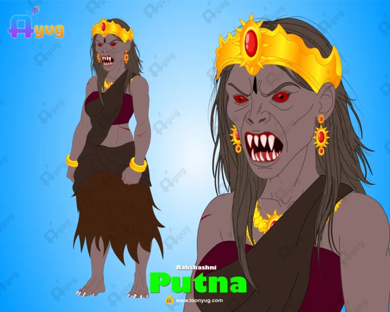 Putna Raksashni (Demoness) – Scary Female Villain with Fangs & Claws