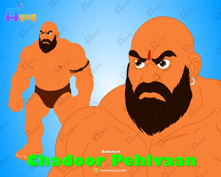 Chadoor Pehlvaan (Wrestler Demon) – Fully Rigged Bodybuilder Villain for Adobe Animate