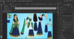 Premium Indian Lady in Traditional Lehenga - 2D Character Poses for Animation - Image 2