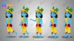 Little Krishna / Bal Gopal Character – Fully Rigged for Adobe Animate CC (Hindu God Asset) - Image 2