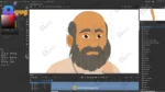 Meghu Kaka (Village Elder) – Bald Man with Grey Beard for Adobe Animate - Image 3
