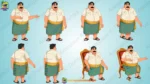 Indian Fatty Man (Motu) Character Design - 2D Vector Rigged Cartoon Asset