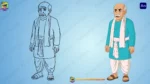 Indian Village Elder / Grandfather - 2D Character Pose Sheet - Image 3