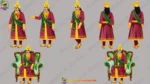 Indian Royal King (Raja) 2D Character