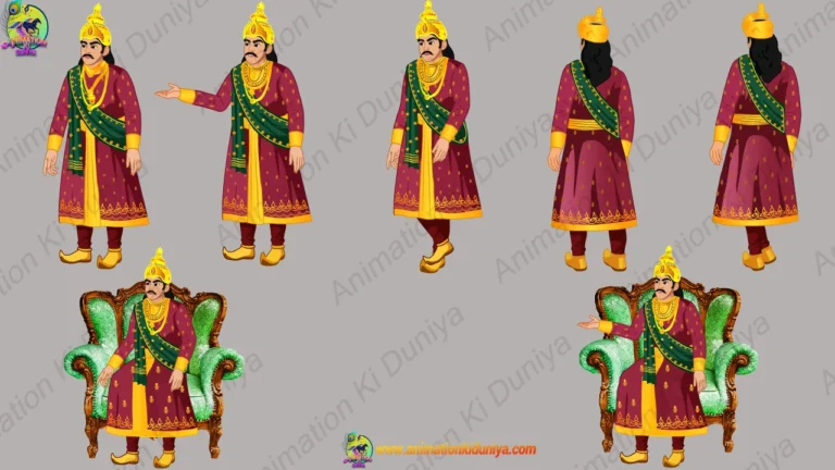 Indian Royal King (Raja) 2D Character