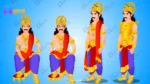Warrior King (Raja) – Armored Prince Character with Golden Kavach - Image 4