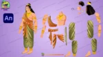 Professional 2D Prince ( Rajkumar ) Character for Animation | Animation Ki Duniya Assets - Image 2