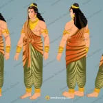 Professional 2D Prince ( Rajkumar ) Character for Animation | Animation Ki Duniya Assets