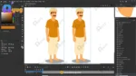 Ramdas (Common Villager) – Man in Orange Kurta & Turban for Adobe Animate - Image 6