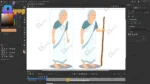 Sarvani (Old Woman) – Elderly Village Lady with Walking Stick (Lathi) - Image 6