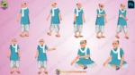 Indian Pandit / Traditional Teacher - 2D Character Pose