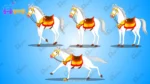 Royal Golden Chariot (Rath) & 2 Horses Pack – Fully Rigged Animation Set - Image 30