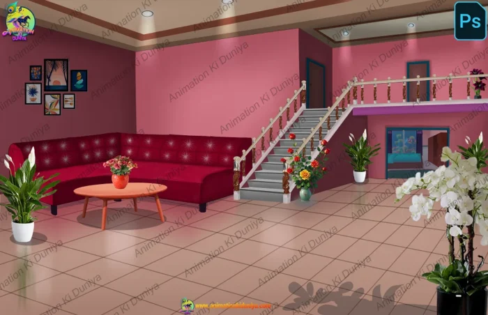 Professional 2D Interior Backgrounds for Cartoon Videos (9 Fully ...