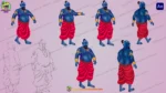 Magic Genie Jinn Character Design - 2D Vector Rigged Character for Animation