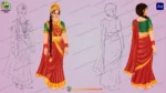 Goddess Lakshmi Devi 2D Character Design - Hindu Mythology Vector Asset - Image 4