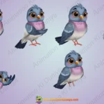 2D Cute Pigeon Character Pack - Fully Rigged with 6 Animations (Animate CC)