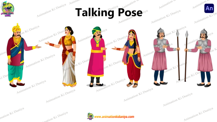 25 Indian Human Character Mega Bundle – 2D Animation – Toonyug Animation