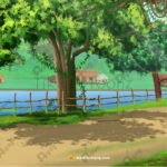 Indian Village River Road Way 4K PSD High Quality Background