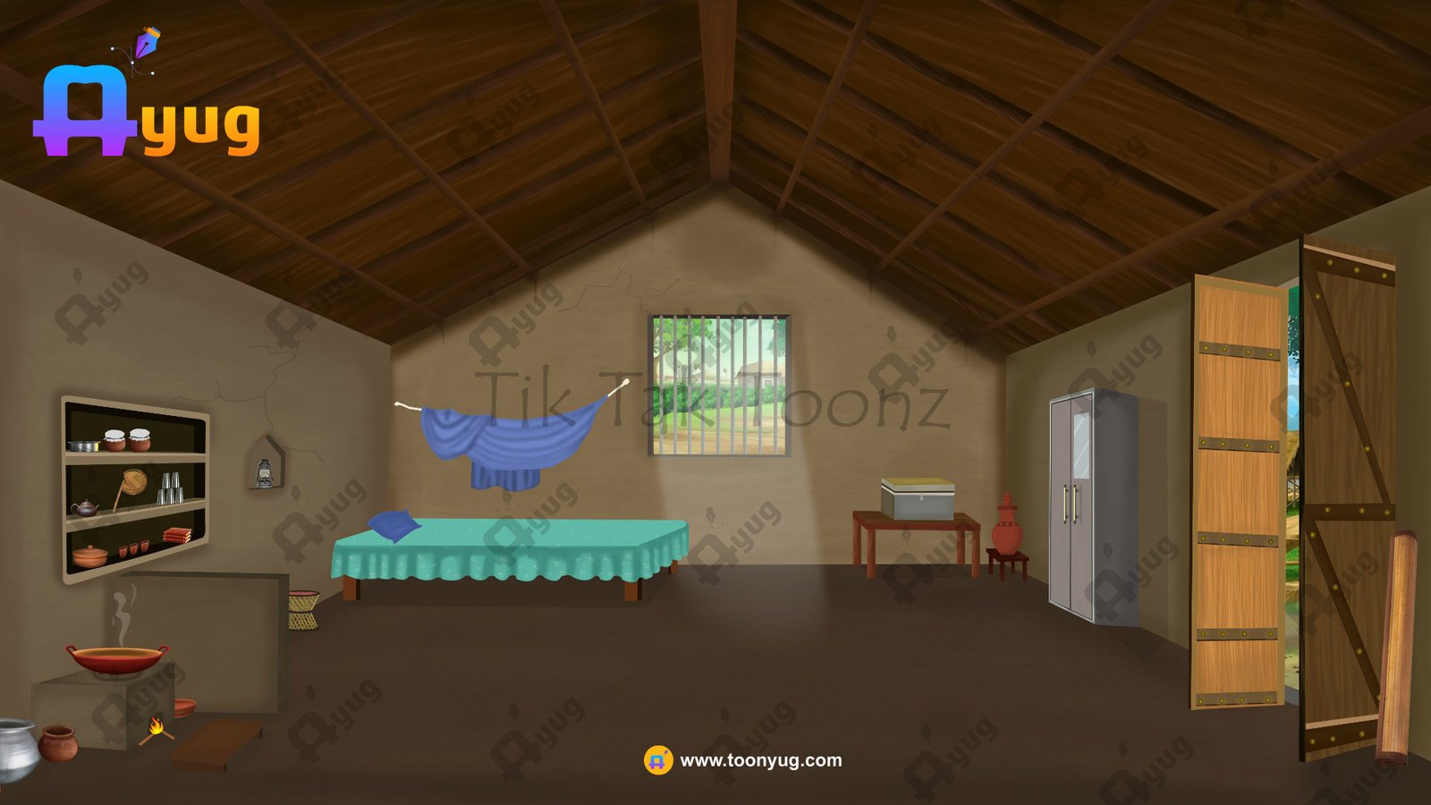 village-interior-room Indian Village Poor Room Inside(Interior) 4k PSD High Quality Background - Image 1