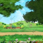 Indian Village Road Way 4K PSD High Quality Background