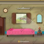 Indian Village Room Inside(Interior) 4k PSD High Quality Background