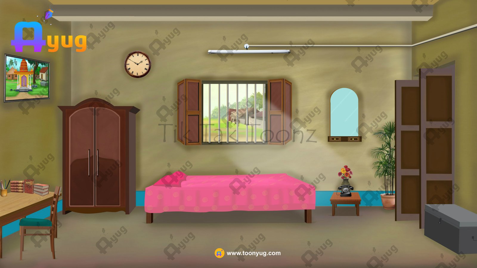 village-room-interior Indian Village Room Inside(Interior) 4k PSD High Quality Background - Image 1