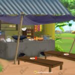Indian Village Tea Stall Shop 4K PSD High Quality Background