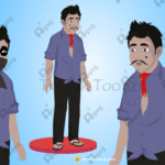 Indian Village Chor (Thief) Animated Human Character