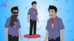 Indian Village Chor (Thief) Animated Human Character