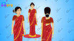 Indian Village Girl In Saree Animated Human Character